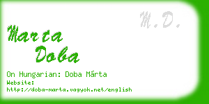 marta doba business card